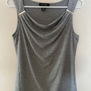 White House Black Market Grey Tank Size Medium
